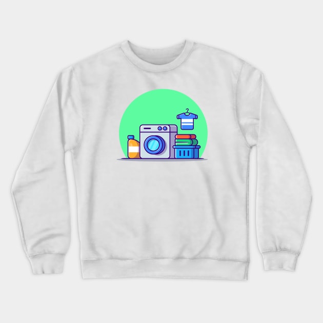 Washing Machine Laundry Set Crewneck Sweatshirt by Catalyst Labs